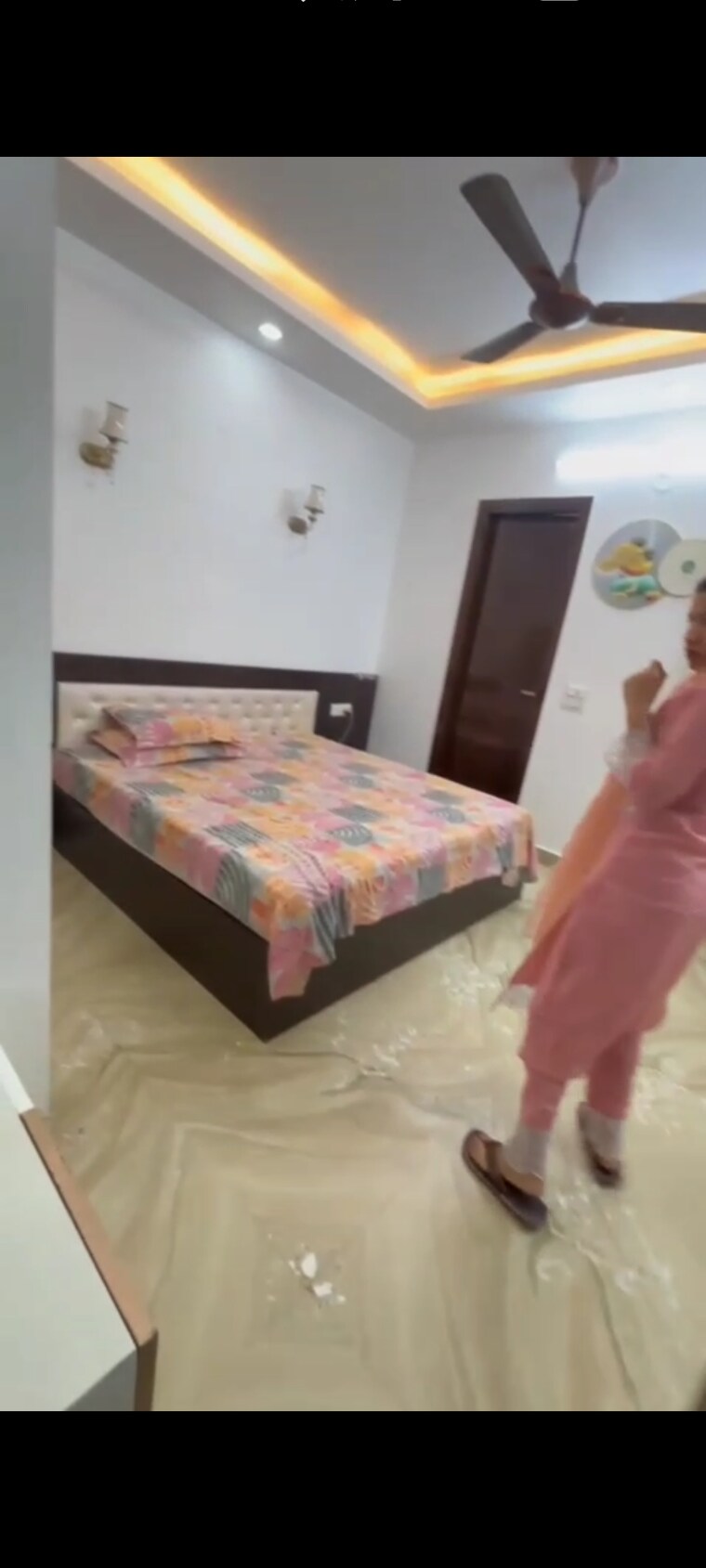 Bedroom, rohini sector 22 3 Bedroom 1050 Sq.Ft. Builder Floor In Rohini Sector 22 Delhi 9578693