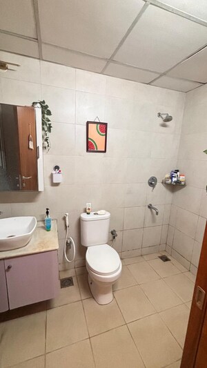 Bathroom in 3.5 BHK Apartment at Bhartiya Nikoo Homes, Thanisandra Main Road – for Sale