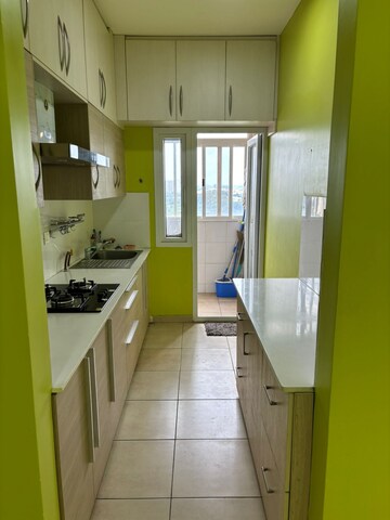 Kitchen in 1.5 BHK Apartment at Bhartiya Nikoo Homes, Thanisandra Main Road – for Rent