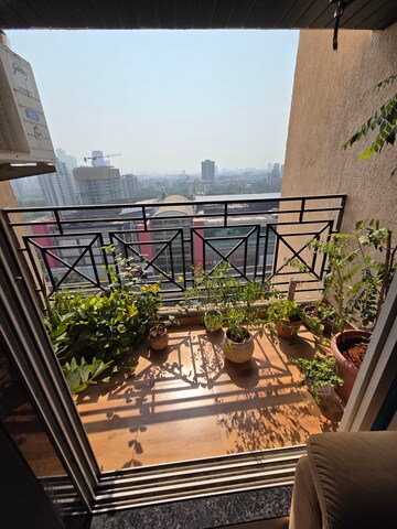 Balcony in 2 BHK Apartment at Cosmos Habitat, Majiwada – for Sale