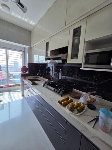 Staircase in 2 BHK Apartment at Cosmos Habitat, Majiwada – for Sale