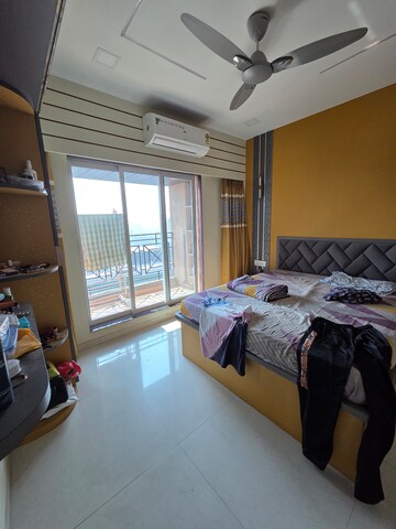 Staircase in 2 BHK Apartment at Cosmos Habitat, Majiwada – for Sale