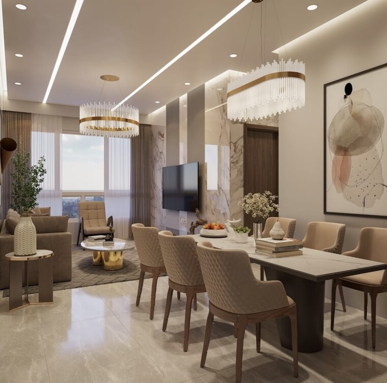 Living Room, suraj-lumina 2 Bedroom 625 Sq.Ft. Apartment In Mahim Mumbai 9579055