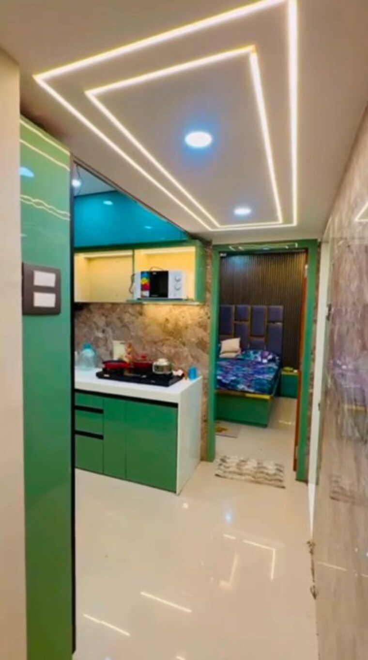 Kitchen, sunteck-maxxworld-2 1 Bedroom 400 Sq.Ft. Apartment In Naigaon East Palghar 9579071