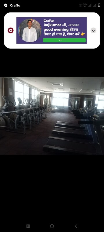 Gym in 2.5 BHK Apartment at Antriksh Golf View, Sector 78 – for Rent