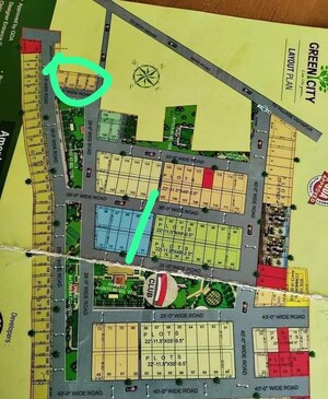  Plot – Map Location View at Globeshine Green City, Bakharba - for Sale