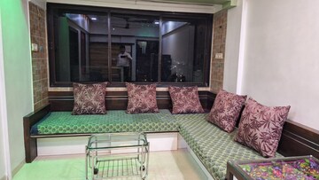 Living Room in 1 BHK Apartment at Kopar Khairane – for Rent