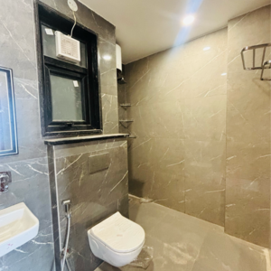 Bathroom in 2 BHK Builder Floor at Sushant Lok 3, Sector 57 – for Rent