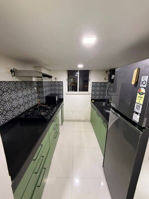 Kitchen in 1 BHK Apartment at Lodha Amara, Kolshet Road – for Rent