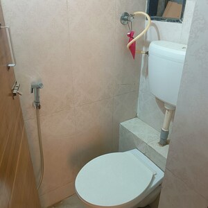 Bathroom in 1 BHK Apartment at Frenny Platinum Tower, Vasai East – for Rent