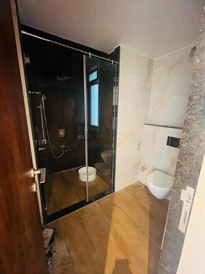 Bathroom in 3 BHK Apartment at Jyoti Sukriti, Goregaon East – for Rent