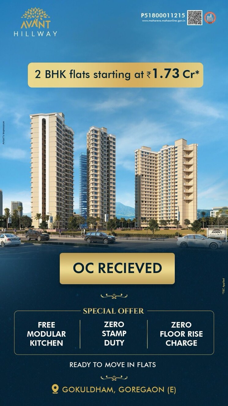 Exterior View, avant-hillway 2 Bedroom 618 Sq.Ft. Apartment In Goregaon East Mumbai 9577696