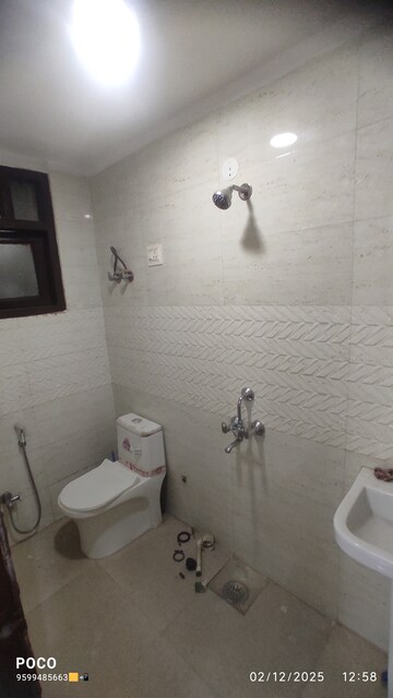 Bathroom in 2 BHK Builder Floor at Mehrauli – for Rent