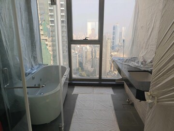 Bathroom in 4 BHK Apartment at Rustomjee Crown Phase 2, Prabhadevi – for Rent