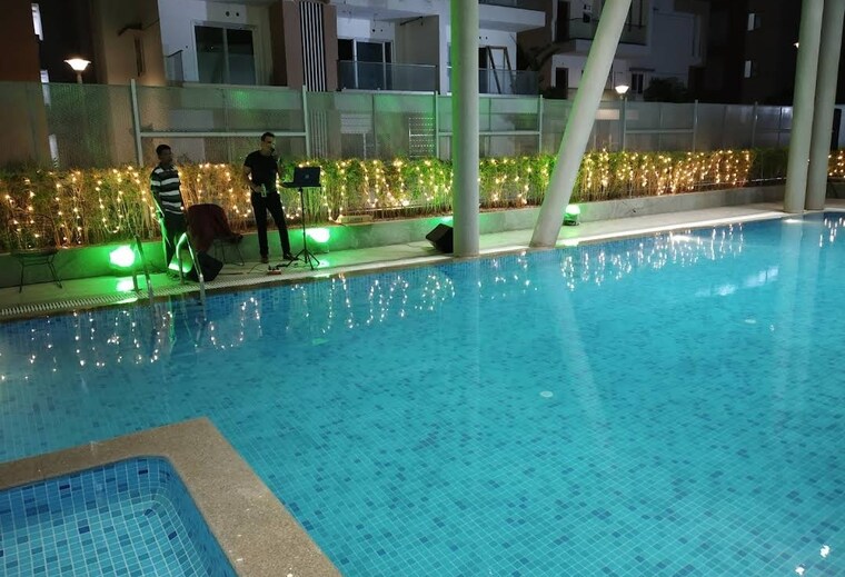 Swimming Pool, rajapushpa-skyra 4 Bedroom 5340 Sq.Ft. Apartment In Kokapet Hyderabad 9579589