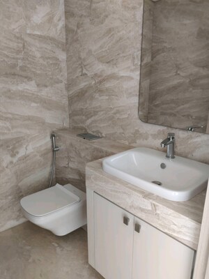 Bathroom in 5 BHK Apartment at Rustomjee Crown, Prabhadevi – for Rent