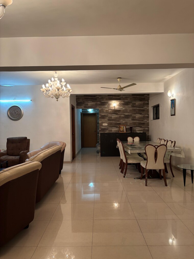 Living Room, vascon-marigold 4 Bedroom 3500 Sq.Ft. Apartment In Kalyani Nagar Pune 9579606
