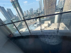 Balcony in 4 BHK Apartment at Lodha The World Towers World One Tier 2, Worli – for Rent