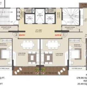 Team Area in 3 BHK Apartment at Prabhadevi – for Sale