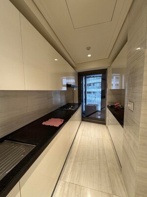 Building Lobby in 3 BHK Apartment at Lodha The World Towers World One Tier 2, Worli – for Rent