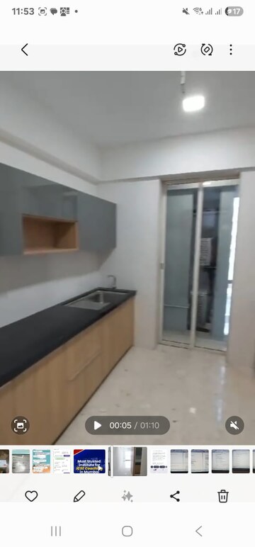 Kitchen in 3 BHK Apartment at Ekta Tripolis, Goregaon West – for Rent