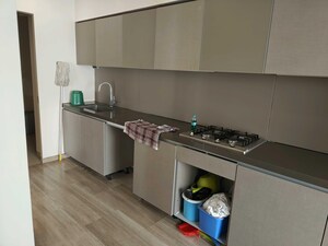 Kitchen in 3 BHK Apartment at Lodha The World Towers World One Tier 2, Worli – for Rent