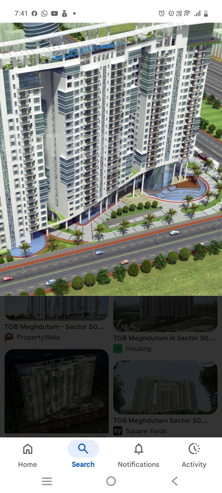 Exterior View, tgb-meghdutam 4 Bedroom 3350 Sq.Ft. Apartment In Sector 50 Noida 9579875