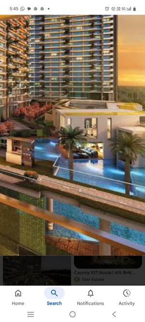 Gym in 5 BHK Apartment at ABA County 107, Sector 107 – for Rent