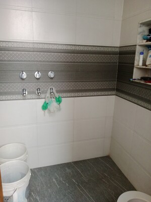 Bathroom in 1.5 BHK Builder Floor at Huda – for Rent