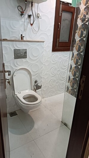 Bathroom in 3 BHK Builder Floor at Greater Kailash I – for Rent