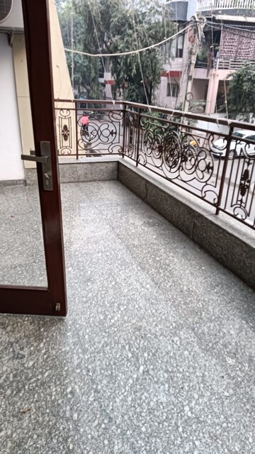 Balcony in 3 BHK Builder Floor at Greater Kailash I – for Rent
