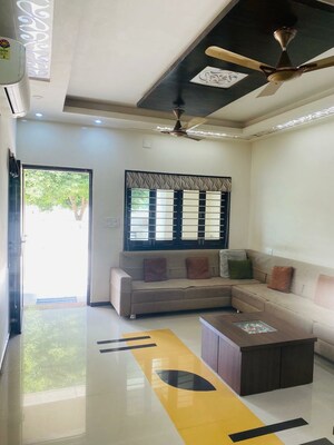 Living Room in 4 BHK Villa at Raysan – for Rent