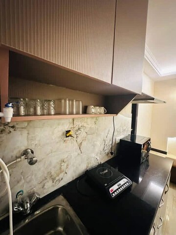 Kitchen in 1 BHK Builder Floor at Freedom Fighters Enclave – for Rent