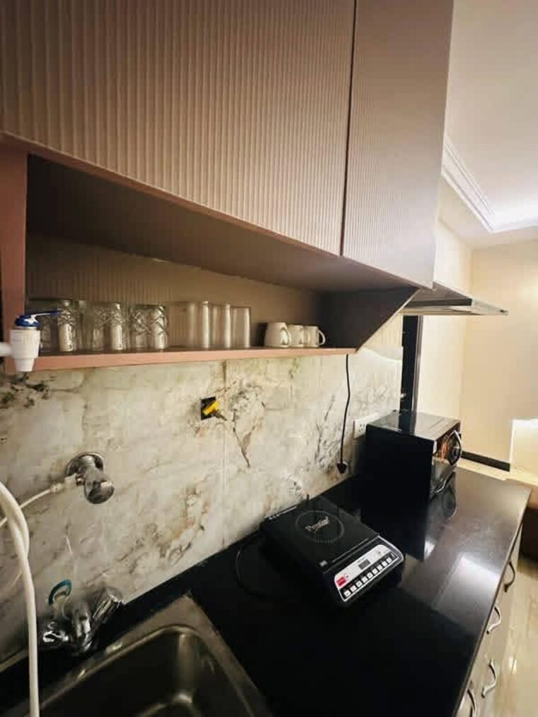 Kitchen, freedom fighters enclave 1 Bedroom 500 Sq.Ft. Builder Floor In Freedom Fighters Enclave Delhi 9580398