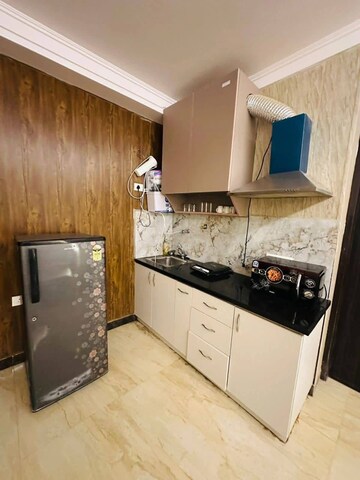 Kitchen in 1 BHK Builder Floor at Freedom Fighters Enclave – for Rent
