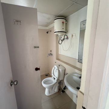Bathroom in 3 BHK Apartment at Piedmont Taksila Heights, Sector 37c – for Rent