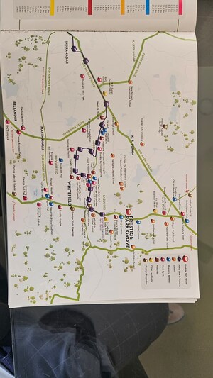 3 BHK Apartment – Map Location View at Prestige Park Grove, Whitefield - for Sale