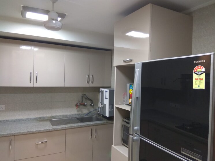 Kitchen, jangpura 3 Bedroom 1800 Sq.Ft. Builder Floor In Jangpura Delhi 9580698