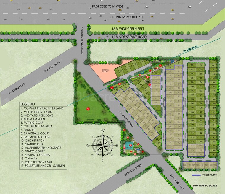 Master Plan, rof-insignia-park-2  153 Sq.Yd. Plot In Sector 95 Gurgaon 9580647