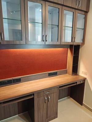 Kitchen in 3 BHK Apartment at Neelkanth Greens, Manpada – for Rent