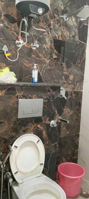 Bathroom in 1 BHK Builder Floor at Vasant Kunj – for Rent