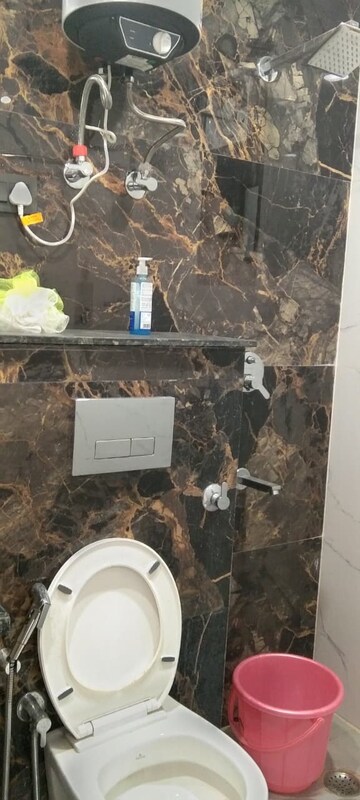Bathroom in 1 BHK Builder Floor at Vasant Kunj – for Rent