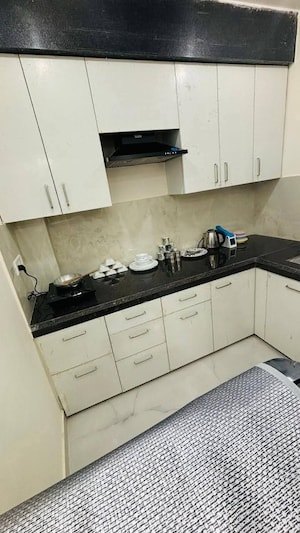 Kitchen in 2 BHK Builder Floor at Freedom Fighters Enclave – for Rent