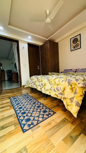 Bedroom in 2 BHK Builder Floor at Freedom Fighters Enclave – for Rent