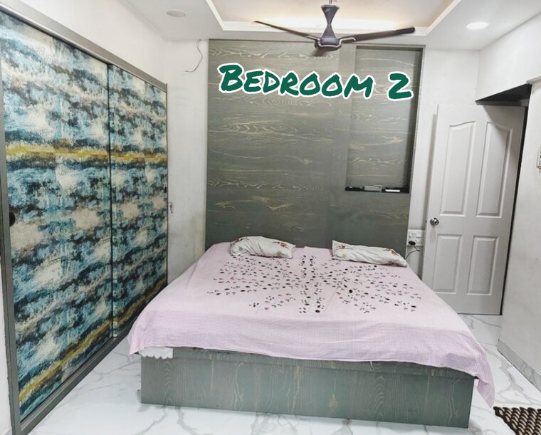 Bedroom, lalani-residency 2 Bedroom 720 Sq.Ft. Apartment In Kavesar Thane 9580990