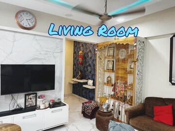 Living Room in 2 BHK Apartment at Lalani Residency, Kavesar – for Rent