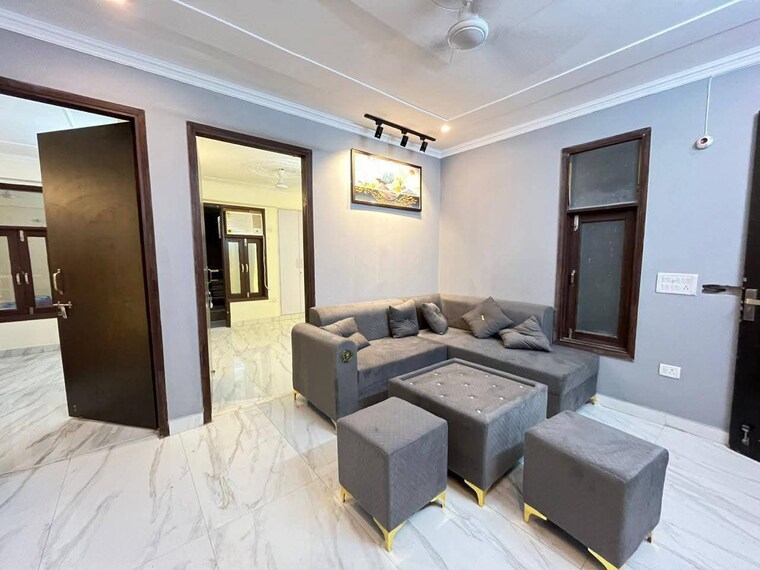 Living Room, freedom fighters enclave 2 Bedroom 1000 Sq.Ft. Builder Floor In Freedom Fighters Enclave Delhi 9581124