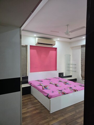 Bedroom in 3 BHK Apartment at Deep Indraprasth 10 The Palm Court, Bodakdev – for Rent