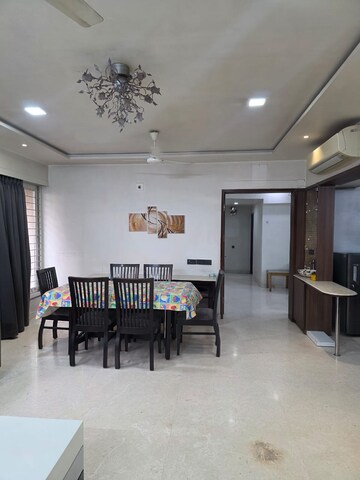 Dining area in 3 BHK Apartment at Deep Indraprasth 10 The Palm Court, Bodakdev – for Rent