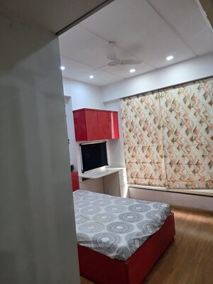 Bedroom in 3 BHK Apartment at Deep Indraprasth 10 The Palm Court, Bodakdev – for Rent